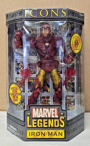 Marvel Legends Icons IRON MAN 12 in Figure Toybiz 2006 Sealed NIB With Book - Picture 1 of 8