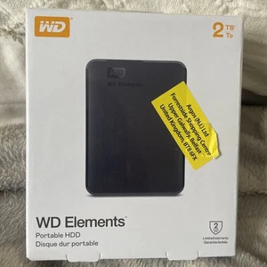 NEW WD External 2TB Portable  Hard Drive disk USB 3.0 PC MAC XBOX PS4 PS5 2.5   - Afbeelding 1 van 2