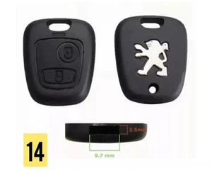 🇮🇹COVER CHIAVE PER PEUGEOT GUSCIO SCOCCA 106,107,206,207,407,806 LAMA A PUNTA - Foto 1 di 1