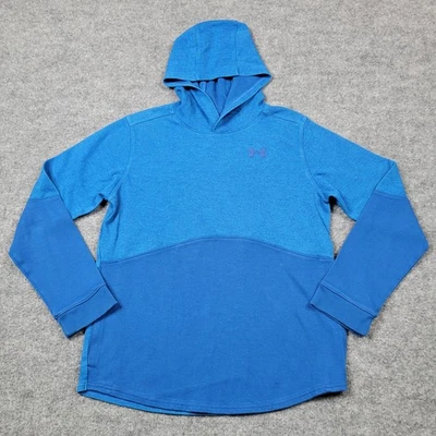 Under Armour Hoodie Youth XL Blue Two Tone Pullover Sweatshirt Loose Fit Logo - Image 1 of 4