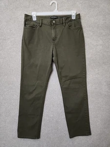 Banana Republic Traveler Hose Herren 34x30 Olivgrün Slim Fit Stretch - Bild 1 von 9