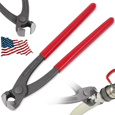 Alicates de abrazadera de oreja de 9 pulgadas Alicates de abrazadera de pellizco Abrazaderas de manguera de oreja Herramienta Abrazadera de oreja Pinza Foto 1 de 4