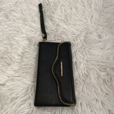 REBECCA MINKOFF Leather Phone Black Tech Wristlet Case for 4.7 inch screen $130 - Image 1 of 3