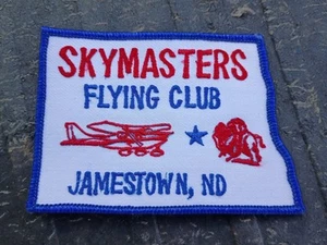 Vintage Jamestown North Dakota Skymasters Flying Club Patch Flugzeug Pilot Büffel - Bild 1 von 2