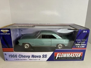 ERTL AMERICAN MUSCLE 1966 CHEVY NOVA SS SCALE 1:18 FLOWMASTER LIMITED 1 OF 5000 - Picture 1 of 6