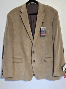 Chaps Corduroy Sport Coat Jacket Blazer Men's 50 Reg Camel Tan - Picture 1 of 11