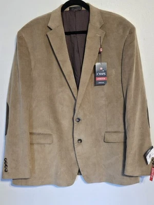 Chaps Corduroy Sport Coat Jacket Blazer Men's 50 Reg Camel Tan - Image 1 of 4