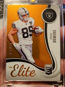 Brock Bowers 2025 Donruss Elite The Elite #10 Orange Parallel /199 Raiders - Picture 1 of 3
