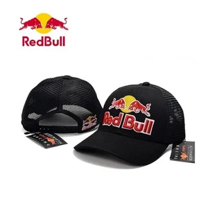 Red Bull Racing Mesh Baseball Cap Summer Sun Hat Breathable Truck Hat UK POST - Picture 1 of 12