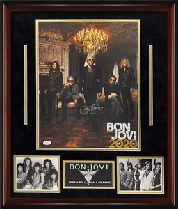 Bon Jovi Autograph Photo Collage 23×27 JSA Authentication - Picture 1 of 1