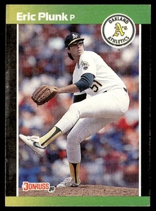 1989 Donruss Eric Plunk Oakland Athletics #125 - Picture 1 of 2
