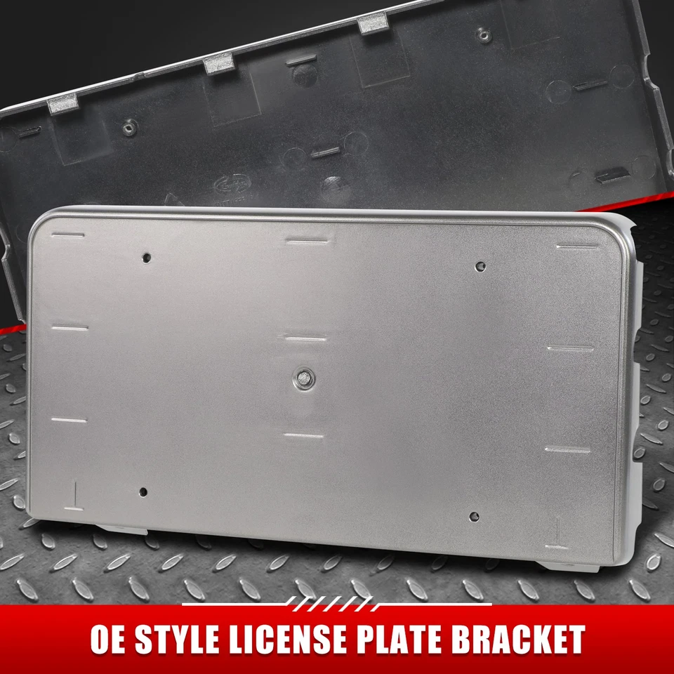 Soporte de montaje de matrícula gris para parachoques delantero gris para Audi TT TTS Quattro 16-22 Foto 1 de 4