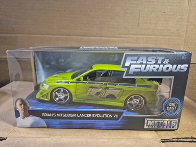 Jada Toys Rápido y Furioso Brian's Mitsubishi Lancer Evolution VII 1/24 Diecast Foto 1 de 4