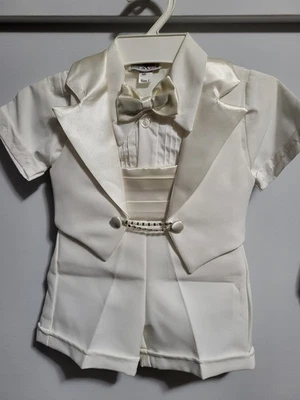 Vintage Boys Christening Suit - Image 1 of 4