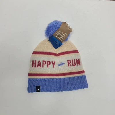 Gorro Brooks Run Happy Heritage Pom Azul Arena Rojo Unisex Talla Única Nuevo con Etiquetas Foto 1 de 4