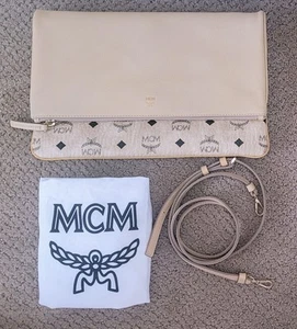 AUTÉNTICO BOLSO DE MANO/BROSSBO/HOMBRO DE CUERO MONOGRAMA CON SOLAPA MCM BOLSO PARA EL POLVO NUEVO SIN ETIQUETAS - Imagen 1 de 19