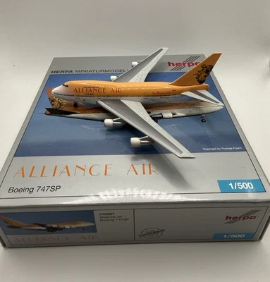 Herpa Wings 1:500 Alliance Air 747SP - Immagine 1 di 2