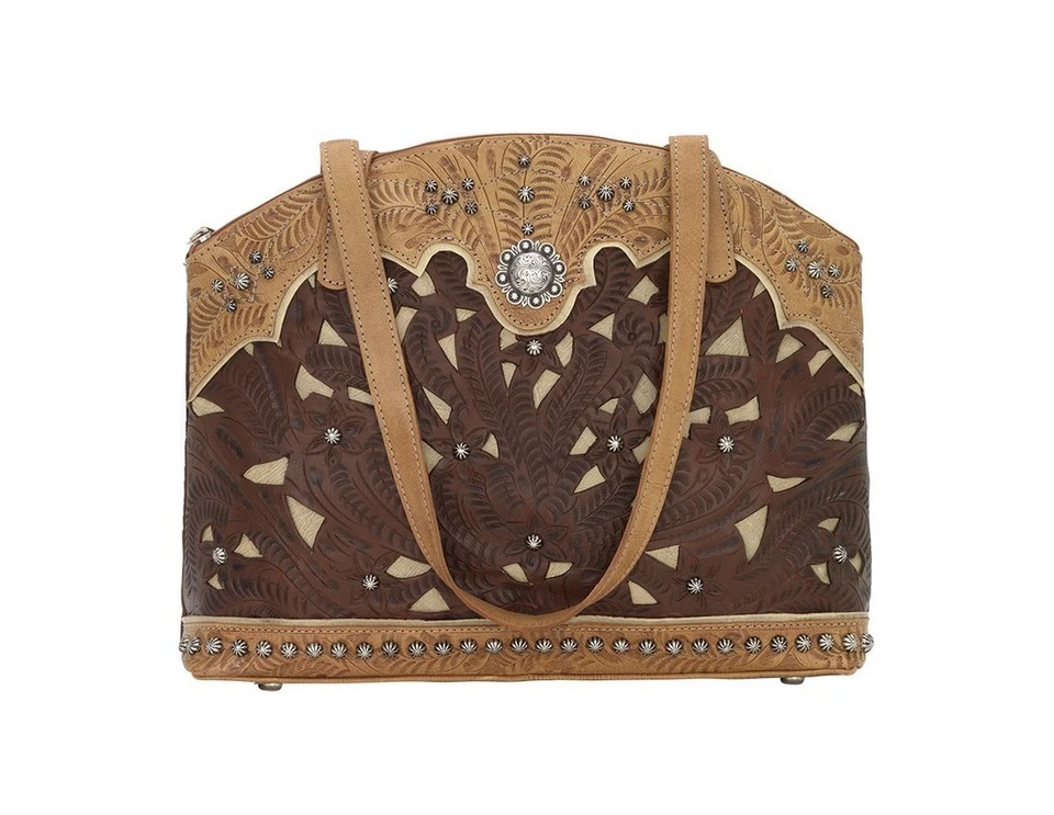 American West Annie's Secret Leather Concealed Carry Half Moon Tote 5585365cna