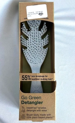 Wet Brush Go Green Detangler Hair Brush *NEW* Ultra Soft IntelliFlex Bristles - Image 1 of 4