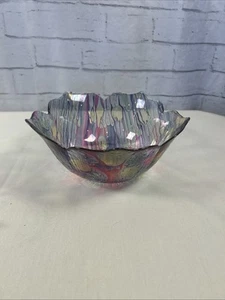Nouveau Art Large Glass Bowl by Rueven  - Picture 1 of 5