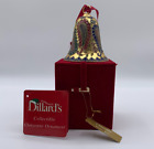 Dillard's Cloisonne Enamel Paisley Bell Christmas Ornament with Box