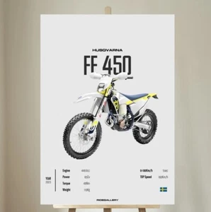 Husqvarna FE 450 2023 - Motorcycle Wall Deco Motor - Picture 1 of 4