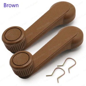 Pair Brown Windows Crank Handle For Mazda MagnumB2200 B2500 B2600 1985 1998 - Picture 1 of 8