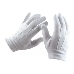 Pair of white gloves for parades, parades, ceremonies XXL (11-12) new - Picture 1 of 1