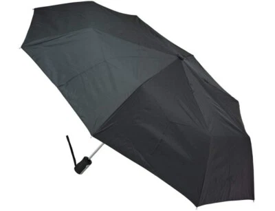 Totes Compact Folding Auto Open Umbrella, 39" arch, Style #07923 Black - Image 1 of 2