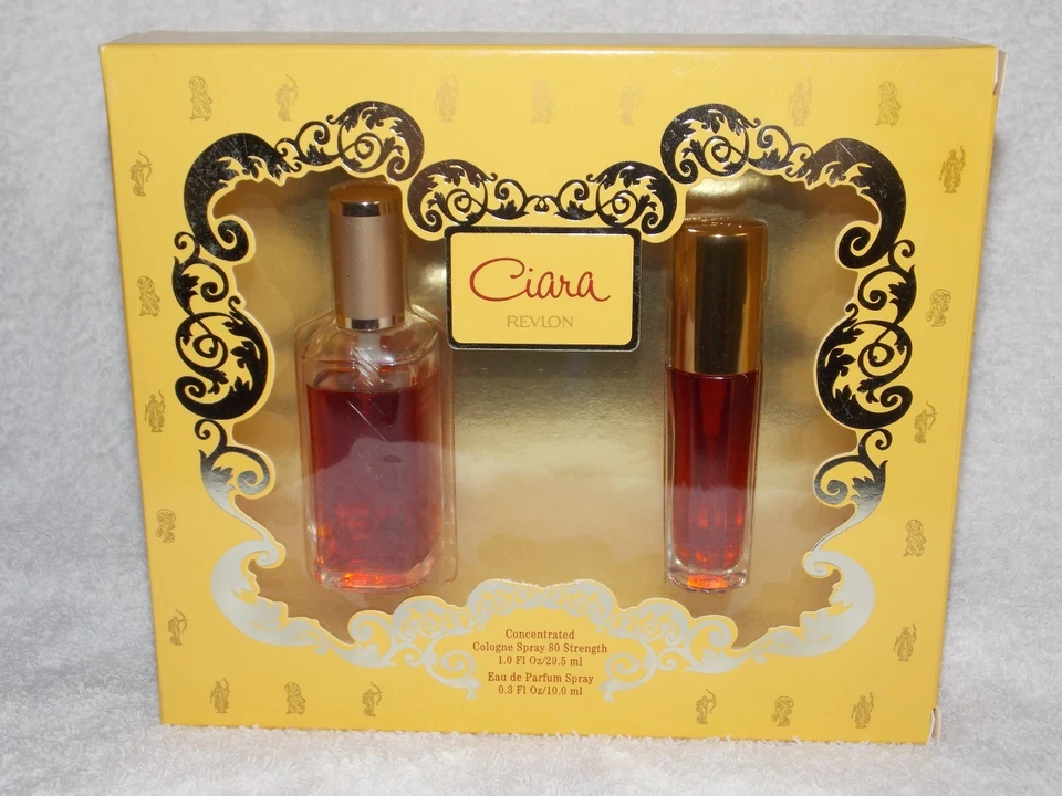 2 Revlon Ciara 80 Strength Cologne Spray & Eau De Parfum Spray 1 Oz/.3 Oz