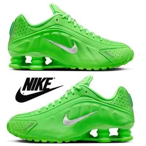 Nike Shox R4 Shoes Green Strike Metallic Silver HV0839-398 Women's 10 US Shoes - Picture 1 of 12