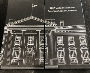 2007 American Legacy Collect Set, 2  Silv.er Dollars. Outer Sleeve Is Unglued