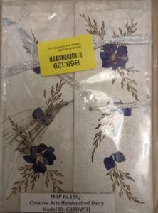HANDMADE CREATIVE ARTS HAND CRAFTED BLANK DIARY 95 PAGES - Picture 1 of 3