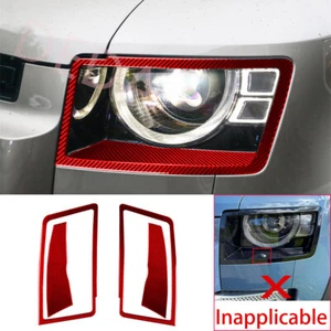 Panel de faros delanteros de fibra de carbono rojo para Land Rover Defender 90 110 2020+ - Imagen 1 de 13