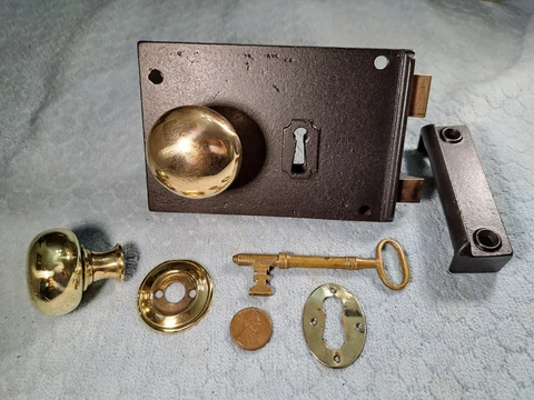 H. Stanley Rim Lock Restored RH Cover