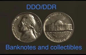 1964 Jefferson Five Cent Nickle-mint Error Coin DDO024 DDR017 Uncirculated Roll - Picture 1 of 22