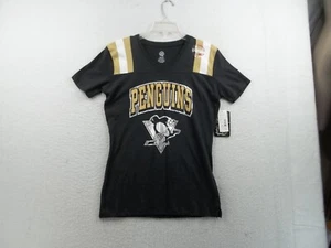 Pittsburgh Penguins NHL Womens Short Sleeve Graphic T Shirt Size L (11-13) NWT - Picture 1 of 13