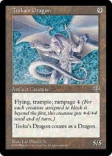 WOTC MtG Mirage Teeka's Dragon (R) EX