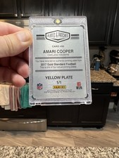 PANINI AMARI COOPER Yellow PRINTING PLATE 1/1 , Only One In The World🔥🔥2017