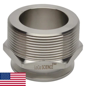 KF-40 NW-40 2.0" NPT (MALE) Adapter Vacuum Fitting LoCo SCIENCE!! - Picture 1 of 5