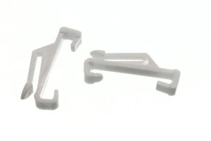 40 X Curtain Track Glide Hooks Fits Harrison Superwhite White Rails Onestopdiy - Picture 1 of 1
