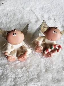 Lot of 2 Kirks Kritters Angel Cheeks Ornaments Russ 2001 Item 21812 , & 22796 - Picture 1 of 7