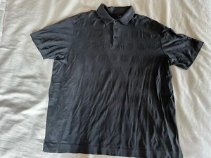 Z Zegna Black Polo Shirt Size XXL Short Sleeve - Picture 1 of 13