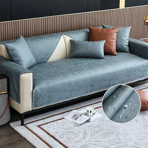 Waterproof PU Leather Couch Cover Non-Slip Leakproof Sofa Cover Pet Protector - Picture 1 of 49