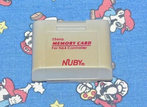Tarjeta de memoria controladora N64 de 256 KB marca Nintendo Nuby probada - Imagen 1 de 2