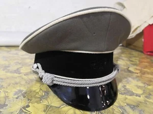 Ww2 alemán gris gabardina SS sombrero - Imagen 1 de 5