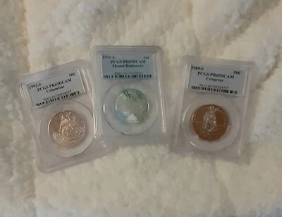 3 Commemorative 50 Cent Coins. Set of 3. - Image 1 of 2