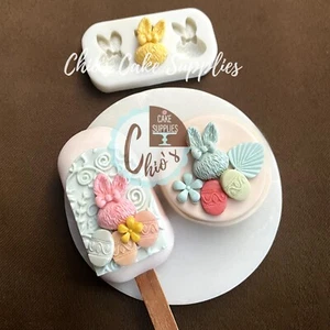 Easter Bunny Heat with Bow Silicone Mold - Picture 1 of 7