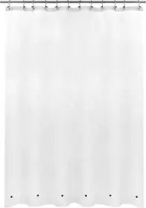 Long Shower Curtain Liner with 6 Magnets 72 x 80 inch Frosted Thick PEVA Waterpr - Picture 1 of 7