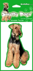 Airedale Terrier Regalo para Perros - 4 x Ambientadores Coche Perros Olor - Imagen 1 de 2